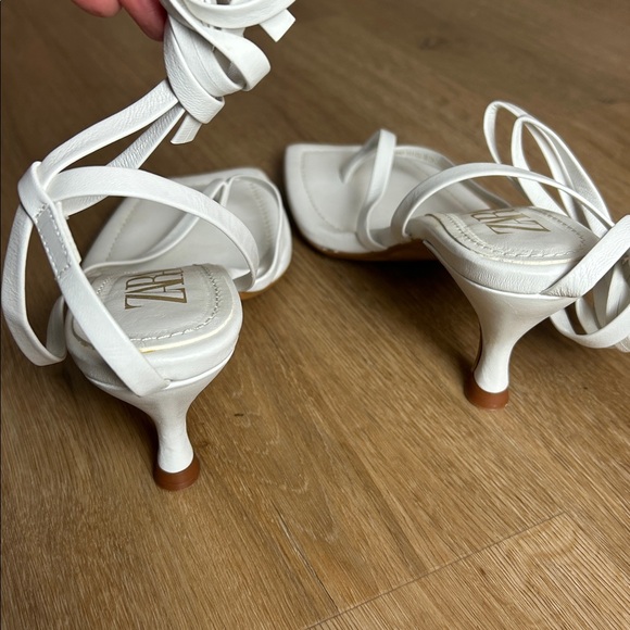 Zara Square Toe Strappy Sandals - Picture 3 of 4